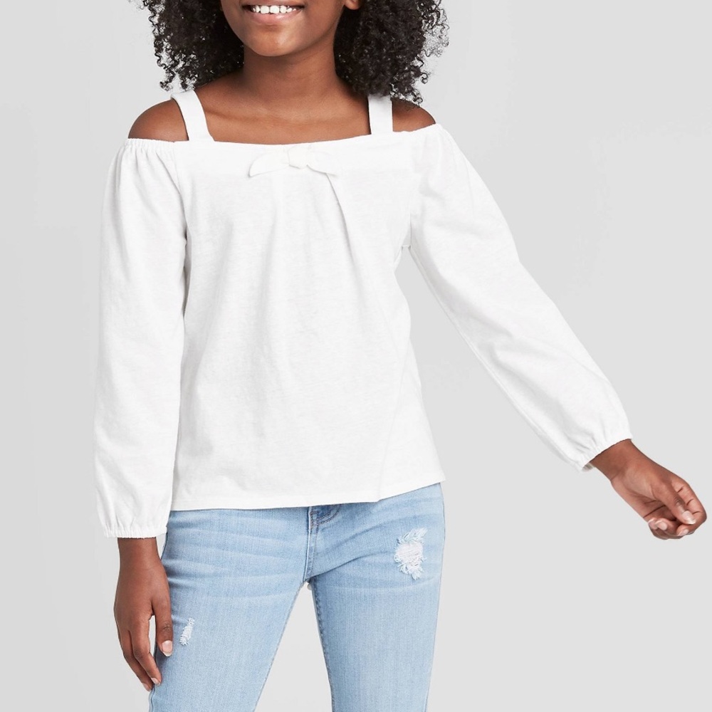 Art Class- Girls Cold Shoulder Top